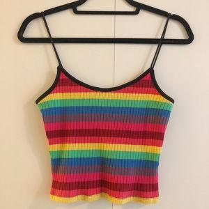 Topshop Rainbow tank top